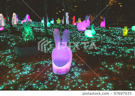 holiday decorations, at On Shan Park, hk 23 Dec 2022 holiday decorations, at On Shan Park, hk 23 Dec 2022 97697835