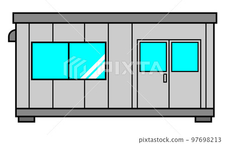 A hut used as a prefabricated site office 97698213