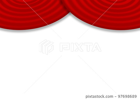 紅色窗簾背景材料（png） 97698689