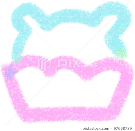 Rainbow line Bear illustrations 97698789