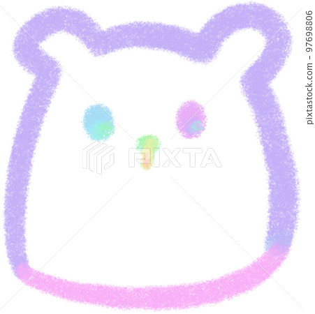 Rainbow line Bear illustrations 97698806
