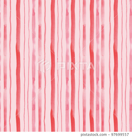 Watercolor pink stripe seamless pattern. Hand drawn abstract texture. Watercolor pink stripe seamless pattern. Hand drawn abstract texture. 97699557