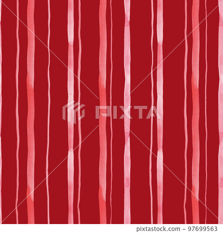 Watercolor red stripe seamless pattern. Hand drawn abstract texture. Watercolor red stripe seamless pattern. Hand drawn abstract texture. 97699563