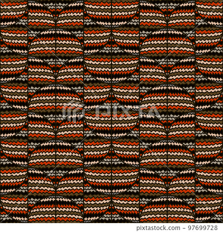 Abstract zig zag striped seamless pattern. Doodle style. Hand drawn sketch lines endless wallpaper. Decorative wave ethnic background. Abstract zig zag striped seamless pattern. Doodle style. Hand drawn sketch lines endless wallpaper. Decorative wave ethnic background. 97699728
