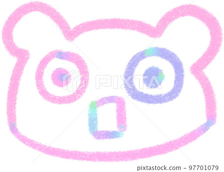 Rainbow line Bear illustrations 97701079