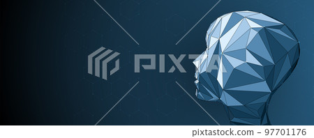 Conceptual technology illustration of artificial intelligence Conceptual technology illustration of artificial intelligence 97701176