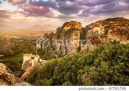 Meteora rocks, Greece. Meteora rocks, Greece. 97701798