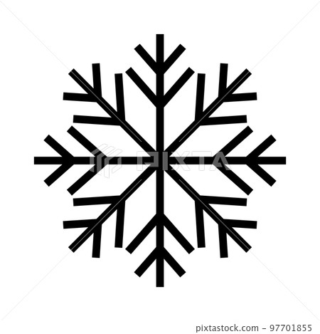 聖誕雪花圖標。冬天的冰晶。向量。 97701855
