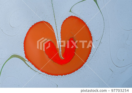 Ebru marbling Art with circle patterns. Abstract colored background Ebru marbling Art with circle patterns. Abstract colored background 97703254