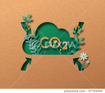 CO2 air emission reduction green nature concept CO2 air emission reduction green nature concept 97704494