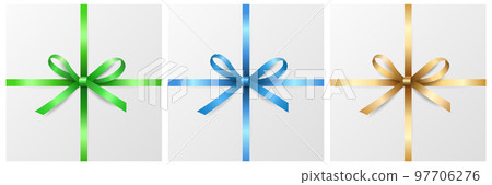 Vector 3d Realistic Gift Bow of Different Colors Icon Set Closeup Isolated. Green, Blue, Golden Bow for Birthday, Christmas Presents, Gifts, Invitation, Card, Gift Box. Holiday Decoration Vector 3d Realistic Gift Bow of Different Colors Icon Set Closeup Isolated. Green, Blue, Golden Bow for Birthday, Christmas Presents, Gifts, Invitation, Card, Gift Box. Holiday Decoration 97706276