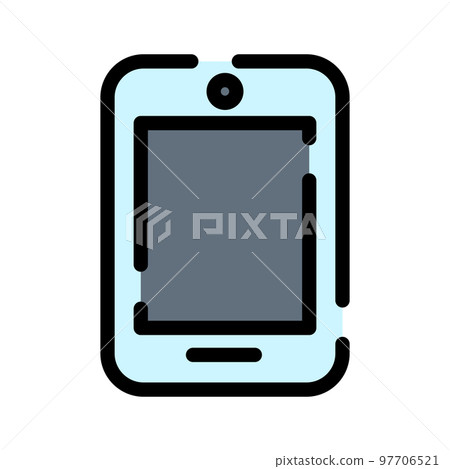 彩色虛線圖標智能手機 97706521