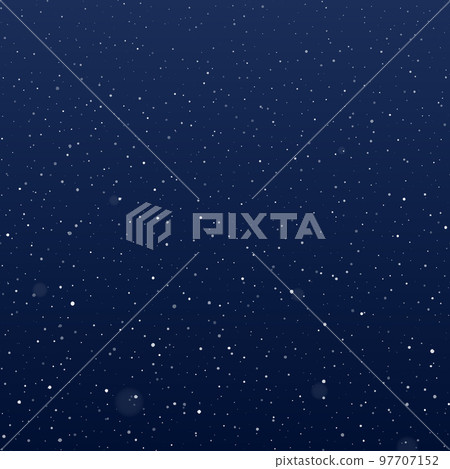 Snowfall at night. Falling snowflakes on dark background. Galaxy stars on night sky. Splattered particles, dots, specks, splashes, drops, spray texture. Snowfall at night. Falling snowflakes on dark background. Galaxy stars on night sky. Splattered particles, dots, specks, splashes, drops, spray texture. 97707152