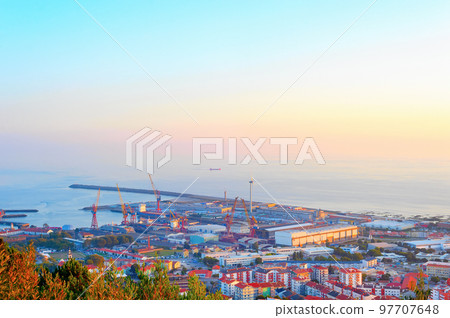 Viana Castelo port skyline susnet Viana Castelo port skyline susnet 97707648