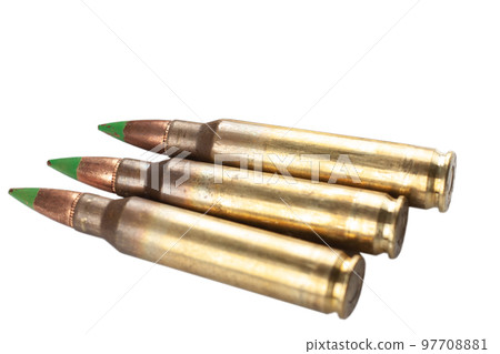 5.56mm cartridges with standard 62 gr. lead core bullets with steel penetrator 97708881