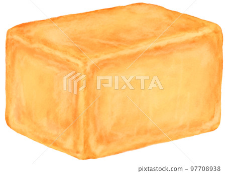 A loaf of bread_Uncut bread_Illustration of bread_Illustration of bread 97708938