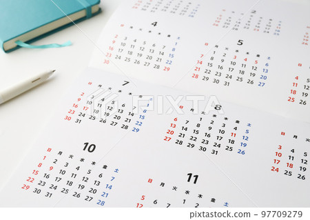 年度日曆時間表圖像 97709279