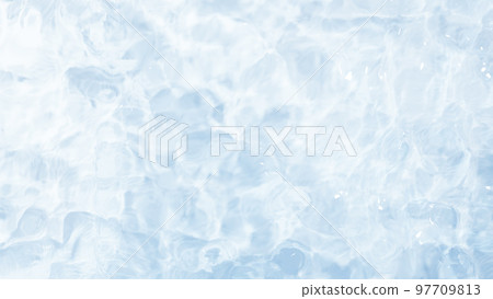 3D illustration of transparent and clean water surface. rippling water surface. 97709813