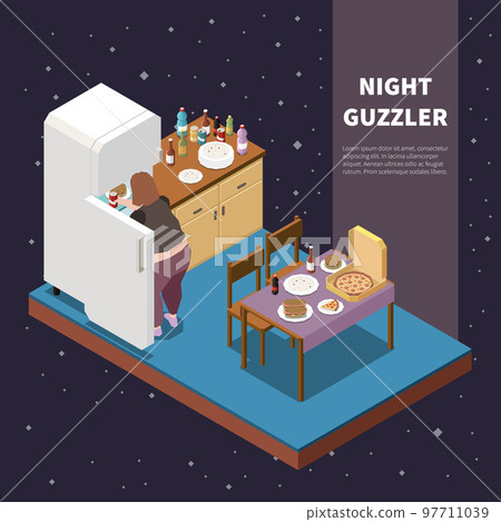 Gluttony Isometric Illustration Gluttony Isometric Illustration 97711039
