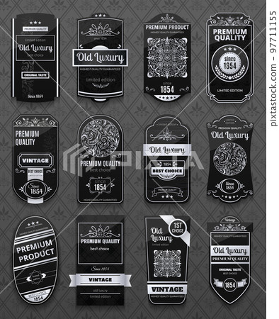 Retro Labels Set Retro Labels Set 97711155