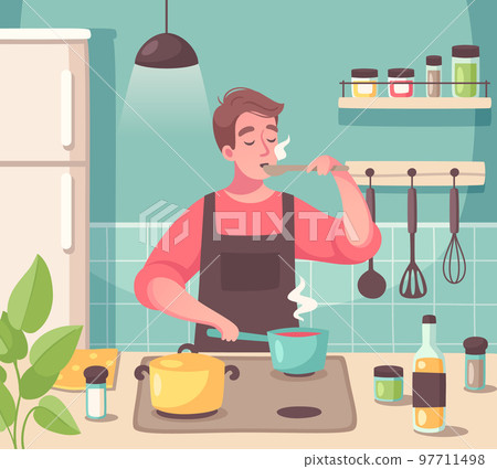 Hobby Cartoon Composition Hobby Cartoon Composition 97711498