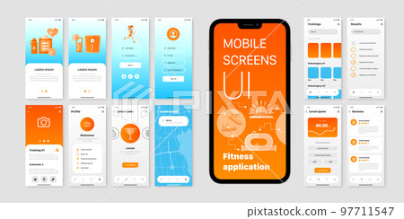 User Interfaces Of Fitness Application User Interfaces Of Fitness Application 97711547