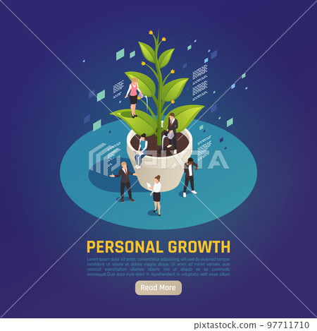 Personal Growth Isometric Composition 97711710