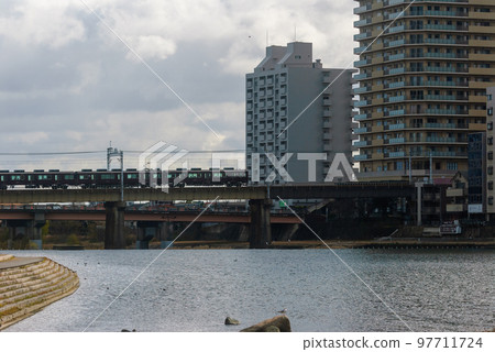 Hankyu Imazu Line Rail Bridge 97711724