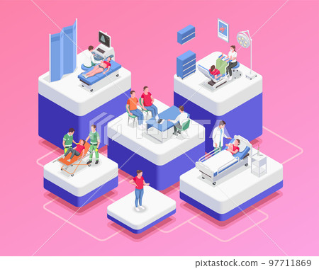 Pregnancy Isometric Composition Pregnancy Isometric Composition 97711869