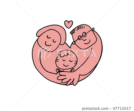 Parent-child love hug Parent-child love hug 97712017