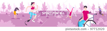 Sport For All Horizontal Banner 97712020