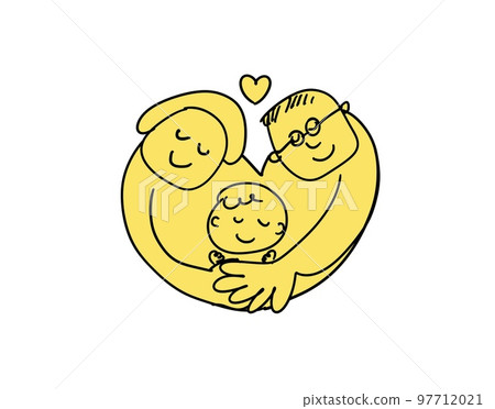 Parent-child love hug Parent-child love hug 97712021