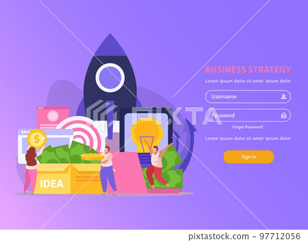 Crowdfunding Flat Background Crowdfunding Flat Background 97712056