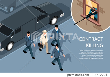 Contract Murder Isometric Composition 97712221