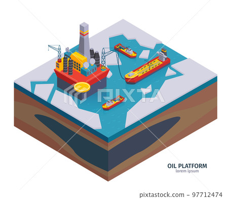 Arctic Oil Platform Composition 97712474