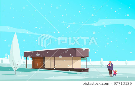 Natural Winter Phenomena Backgroundt 97713129