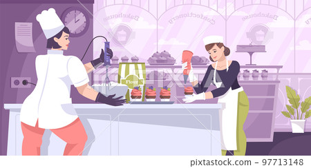 Pastry Cooking Kitchen Composition Pastry Cooking Kitchen Composition 97713148