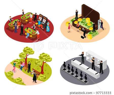 Spy Isometric Compositions Collection 97713333