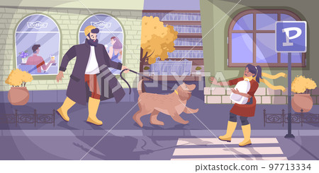 Child Safety And Dog Background 97713334