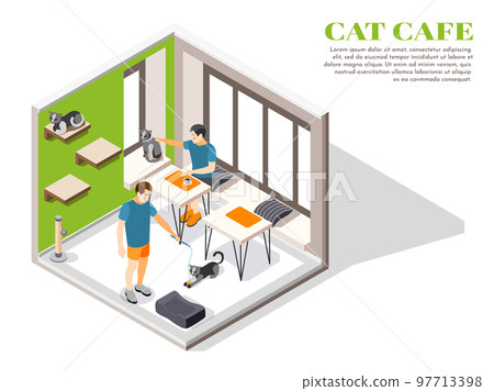 Contact Zoo Contact Farm Zoocafe Isometric Composition 97713398