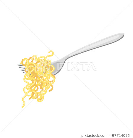 noodles fork cartoon vector illustration noodles fork cartoon vector illustration 97714055