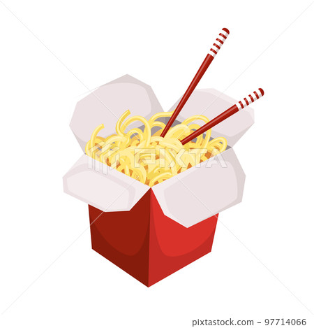 noodles box cartoon vector illustration 97714066