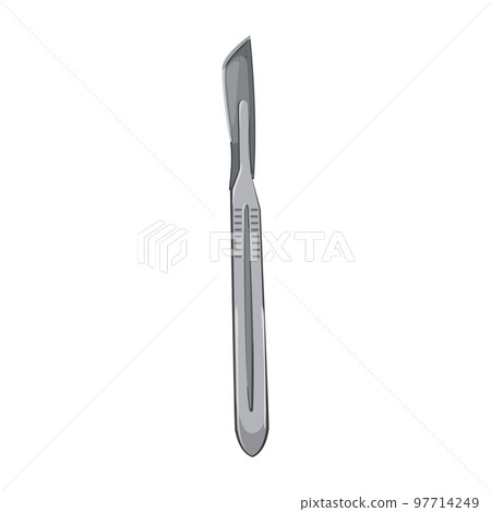 cut scalpel surgery cartoon vector illustration 97714249
