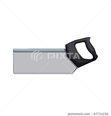 industry saw hand cartoon vector illustration 97714298