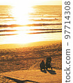 Take a break while watching the sunset 97714308