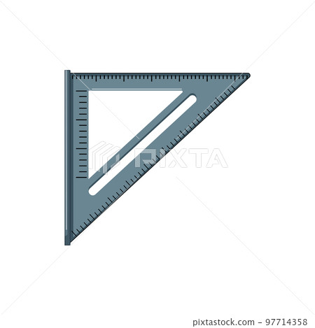 Architect wood ruler icon cartoon project Vector Image