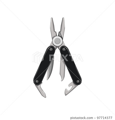 pocket knife tool cartoon vector illustration 97714377