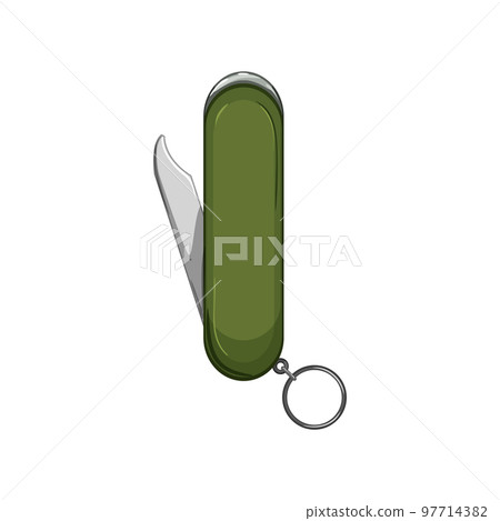 blade knife tool cartoon vector illustration 97714382