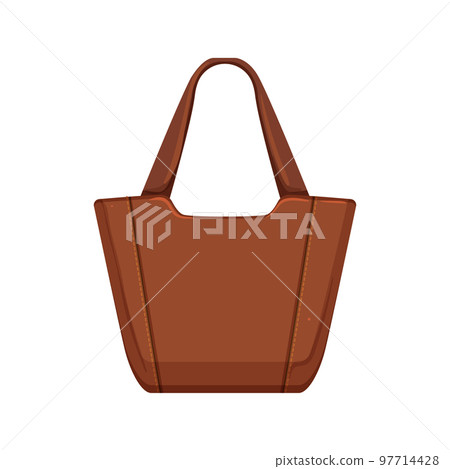 luxury leather bag women cartoon vector illustration 97714428