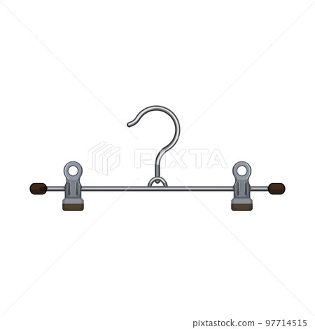 retail hanger clothes cartoon vector illustration 97714515